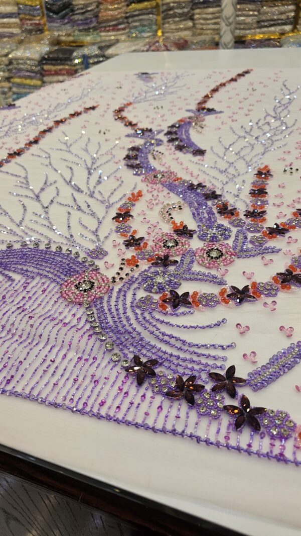 Seeke Handbeaded Lace(Purple)